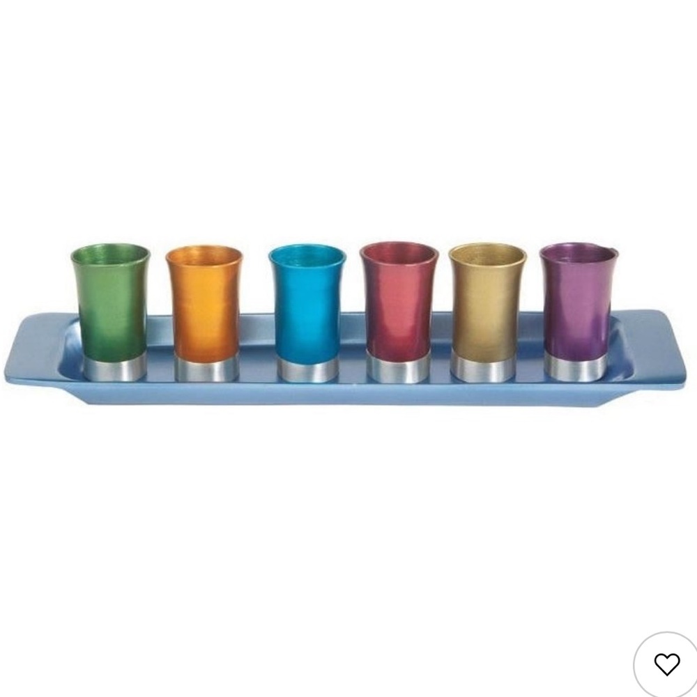 Anodized Aluminum Set of 6 Shot glasses